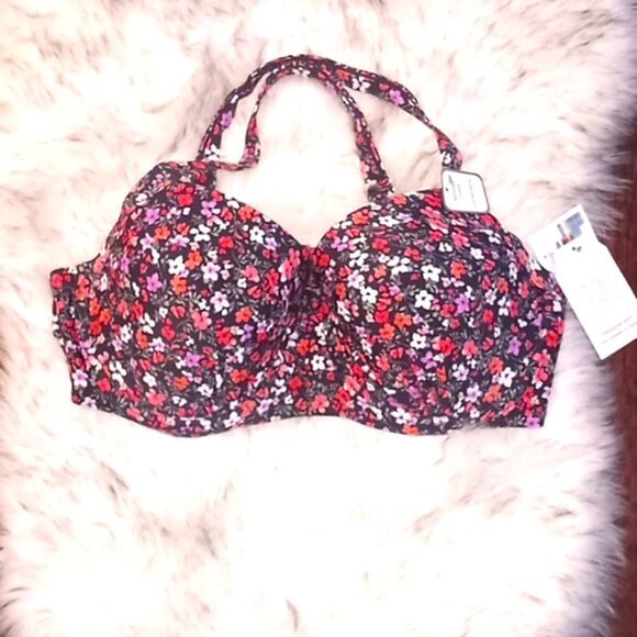 Women's Plus Printed Floral Bikini Swimsuit Bathing Suit Size XL (16W/18W) - Picture 5 of 7